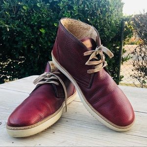 Vintage Burgundy SIOUX Leather Inside Warm Boots